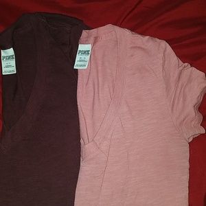 Vs Pink Basic v-neck tshirts